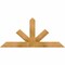 Ekena Millwork Saratoga Rough Sawn Timber Gable Bracket, Western Red Cedar, 48"W x 22"H x 2"D x 4"F, 11/12 Pitch GBW048X22X0204SAR00RWR - alternate 1